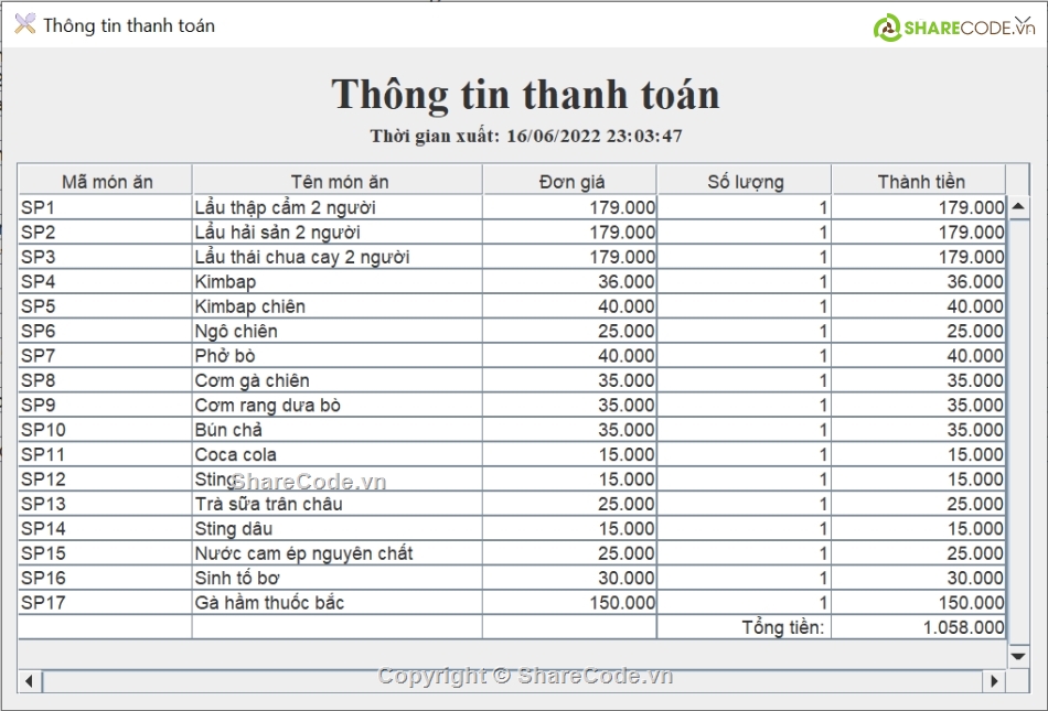 Code phần mềm quản lý,Phần mềm quản lý nhà hàng,Quản lý nhà hàng java,quản lý nhà hàng java full báo cáo,Quản lý nhà hàng Java